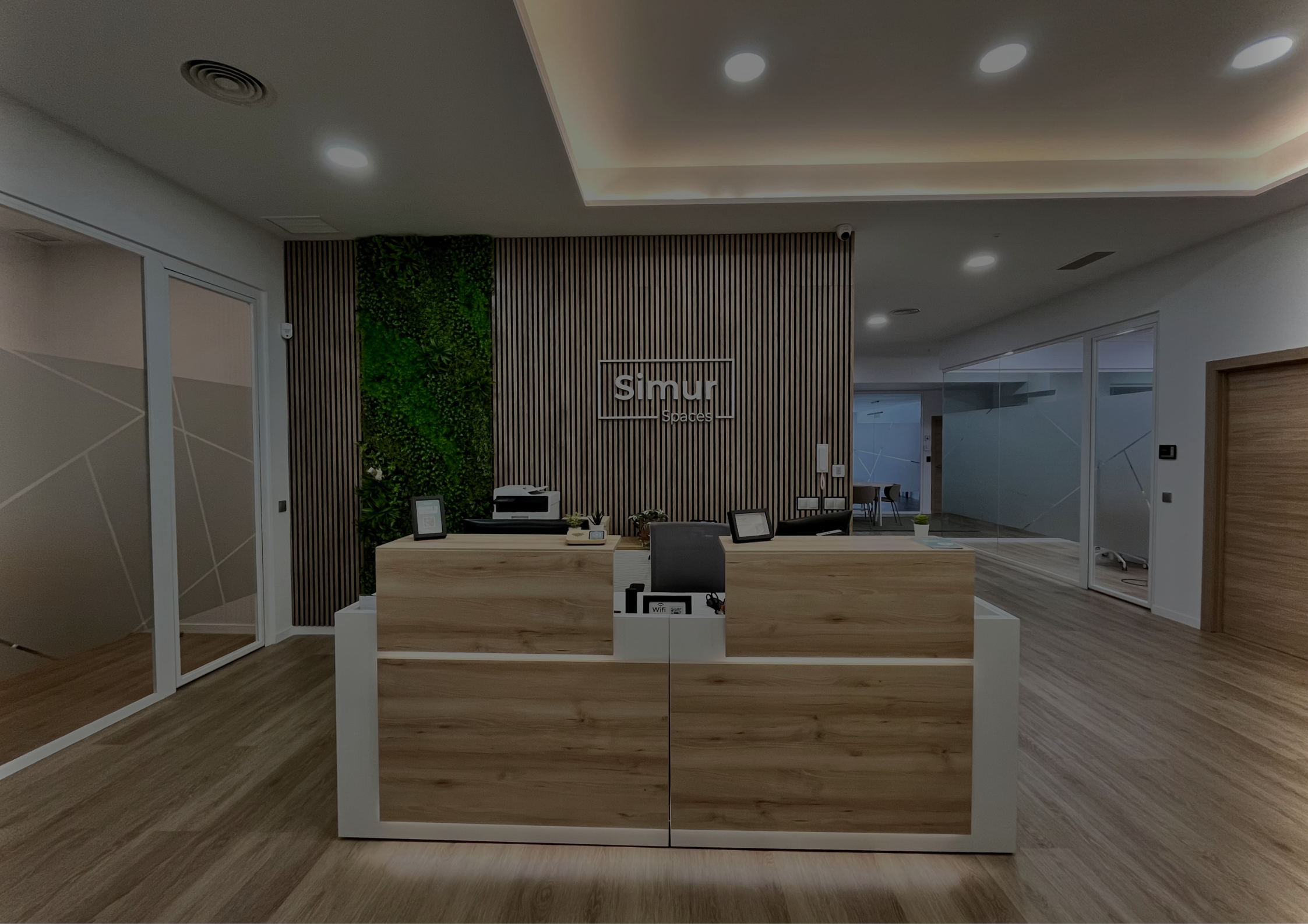 Luxury minimalist office space